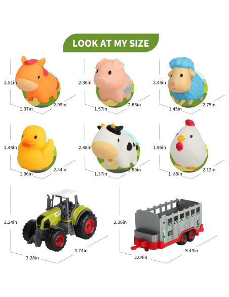 Juego de Granja Oriate con Tractor y 6 Animales - Alfombrilla 120x80cm Juego de Granja Oriate con Tractor y 6 Animales - Alfombrilla 120x80cm