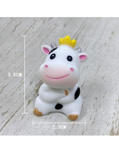 Set de 8 Figuras de Vaca MAOMIA para Decoración de Pasteles