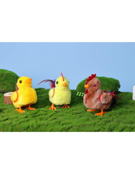 Pollito Caminante Interactivo Hopearl 20 cm Juguete para Niños Pollito Caminante Interactivo Hopearl 20 cm Juguete para Niños
