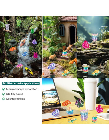 150 Figuras Miniatura 3D pkaoakyo - Animales Coloridos 2cm
