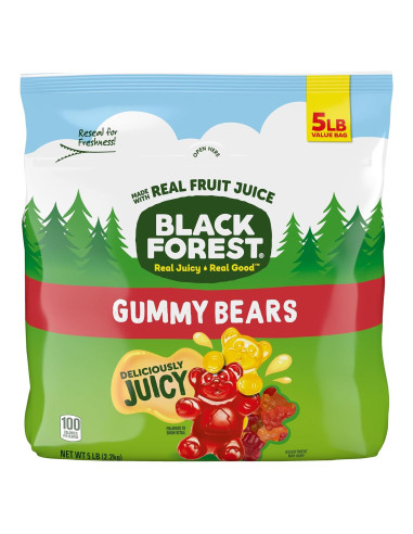 Ositos de Goma Black Forest 2.27 kg - 6 Sabores Jugosos