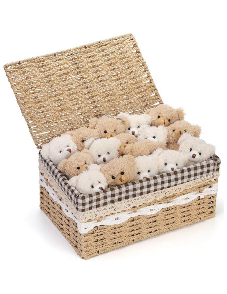 TOPZEA Paquete de 20 Mini Ositos de Peluche Suaves 11.9 cm TOPZEA Paquete de 20 Mini Ositos de Peluche Suaves 11.9 cm