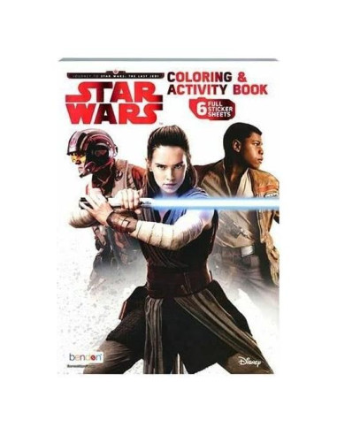 Libro para Colorear Star Wars Bendon - 80 Páginas + Stickers