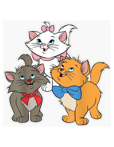 Calcomanía de Vinilo Aristocats Marie 12.7 cm - Vision Signs