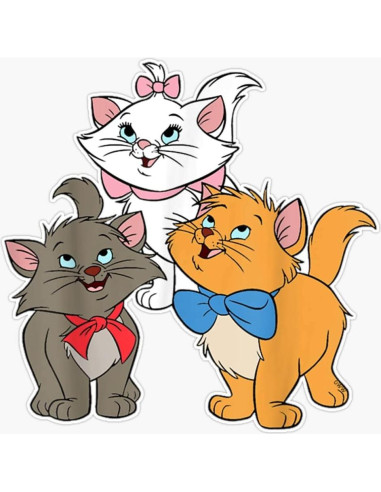 Calcomanía de Vinilo Aristocats Marie 12.7 cm - Vision Signs