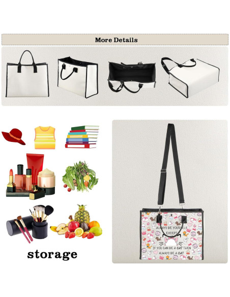 Bolsa Tote Cruzada Grande CMNIM con Mensaje Divertido Bolsa Tote Cruzada Grande CMNIM con Mensaje Divertido