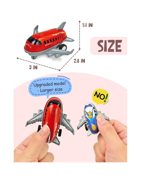 Juguetes de Aviones Vileafy - 18 Mini Aviones Retroceso para Niños Juguetes de Aviones Vileafy - 18 Mini Aviones Retroceso para Niños