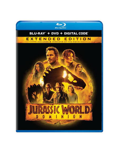 Jurassic World Dominion - Blu-ray + DVD + Digital - 2 Discos Jurassic World Dominion - Blu-ray + DVD + Digital - 2 Discos