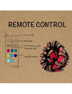 Lámpara de Superhéroe Recargable Moonacy MK01 Multicolor 2