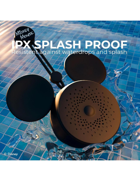 Altavoz Bluetooth de Ducha Mickey Mouse IPX4 5 Horas Resistente Altavoz Bluetooth de Ducha Mickey Mouse IPX4 5 Horas Resistente
