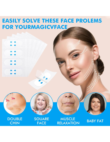 Cinta Facial Prasacco 120 Piezas para Levantar la Cara Cinta Facial Prasacco 120 Piezas para Levantar la Cara