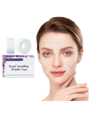 Cinta para Arrugas Faciales Leffulgent 2 Rollos 10 Yardas
