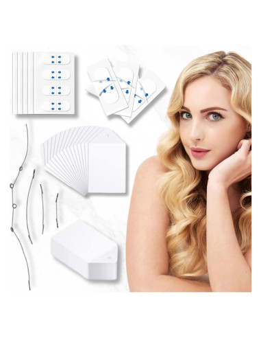 Kit de Cinta Levantadora Facial Invisible 124PCS - Antiarrugas