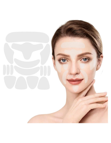 Parches Faciales de Silicona Ideal Swan 16PCS para Arrugas