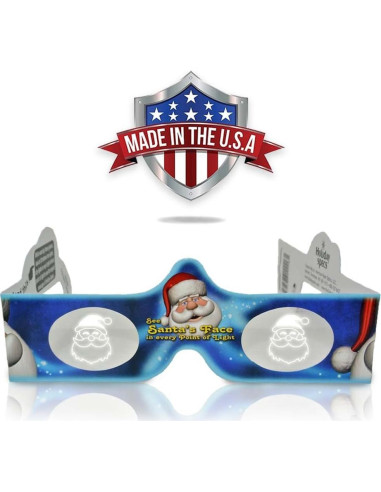 Gafas 3D Holográficas Navideñas - Paquete de 50 Unidades