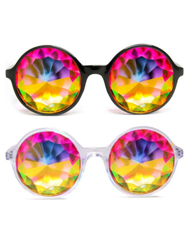 Gafas de Kaleidoscopio GloFX Xtra Lite - Paquete de 2 para Festival