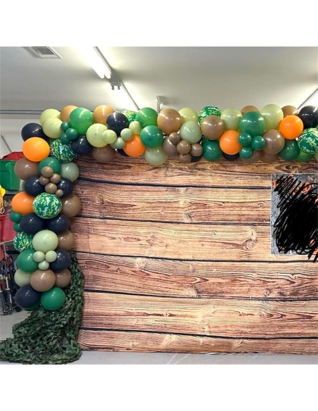 Juego de Globos Camuflaje HILAVO 30.48 cm Verde Marrón 35 Pzas Juego de Globos Camuflaje HILAVO 30.48 cm Verde Marrón 35 Pzas