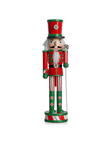 Muñeco de Navidad de Madera Ornativity 38 cm Soldado Jengibre