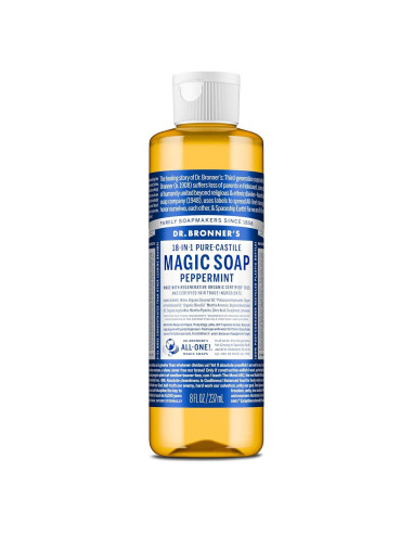 Jabón Líquido Mágico Puro-Castile Dr. Bronner 236.6 ml Menta