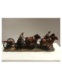 Figuras de Caballos y Soldados Confederados de Metal - Americana