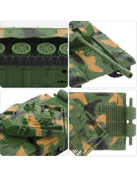 Tanque de Juguete Verde Camuflaje Toddmomy 14.5x7x5.5cm Tanque de Juguete Verde Camuflaje Toddmomy 14.5x7x5.5cm