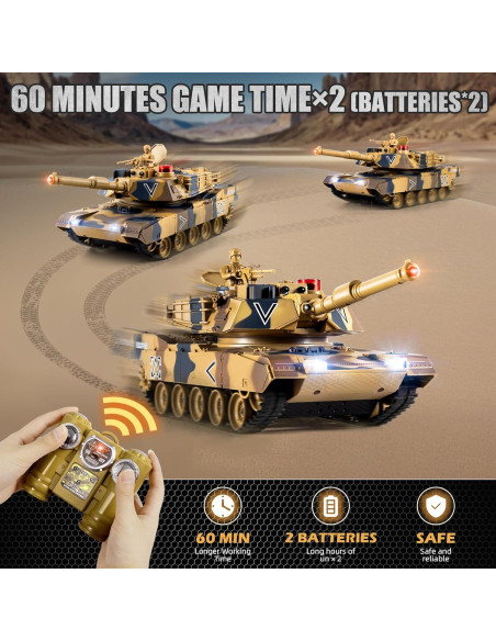 Tanque RC M1A2 Abrams Supdex 1/24 Control Remoto con Sonido Tanque RC M1A2 Abrams Supdex 1/24 Control Remoto con Sonido