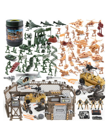 Juego de Soldados Militares JOYIN 164 Piezas con Base