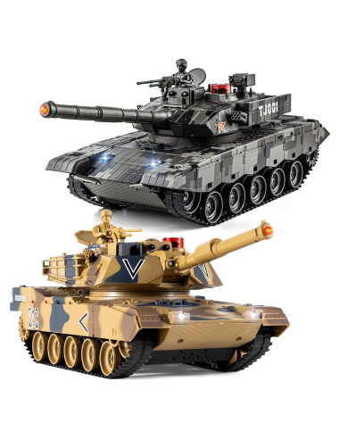 Tanque de Batalla RC Supdex M1A2 Abrams y Tipo 99 1/24