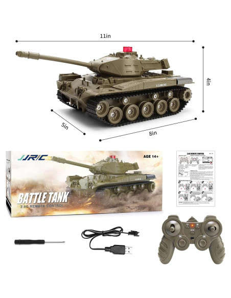 Tanque de Batalla M41A3 RC BEAURE - Control Remoto con Luces y Sonidos Tanque de Batalla M41A3 RC BEAURE - Control Remoto con Luces y Sonidos