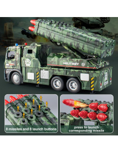 Camión Militar HAPYAD con Lanzador de Misiles y Sonidos 2