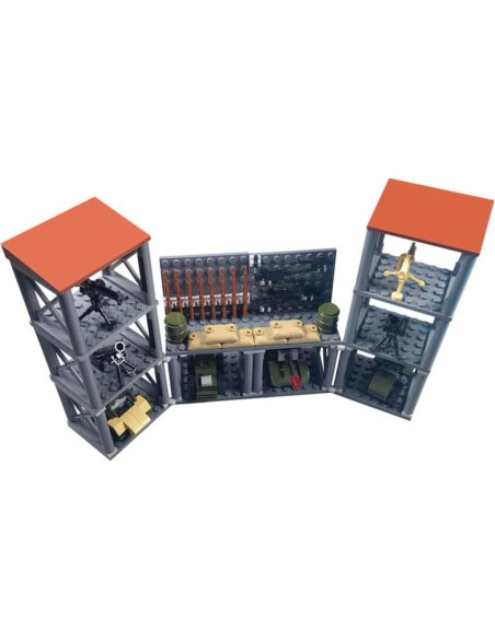 Juego de Bloques de Construcción Militar ELEFOCUS - Base Completa con 10 Figuras Juego de Bloques de Construcción Militar ELEFOCUS - Base Completa con 10 Figuras