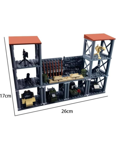 Juego de Bloques de Construcción Militar ELEFOCUS - Base Completa con 10 Figuras