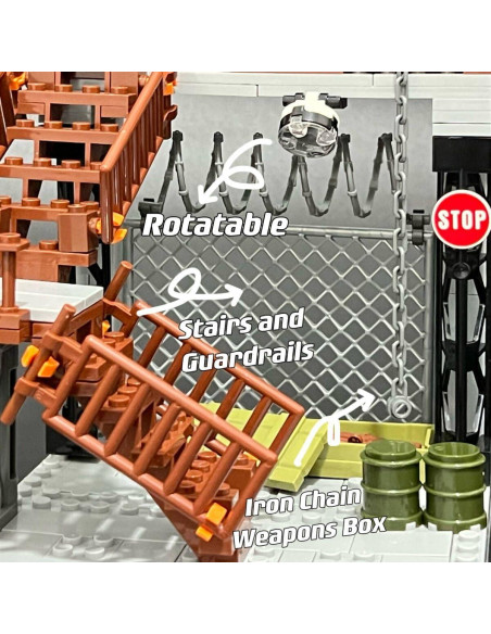 Juego de Construcción Militar ELEFOCUS con 10 Figuras y Armas Juego de Construcción Militar ELEFOCUS con 10 Figuras y Armas