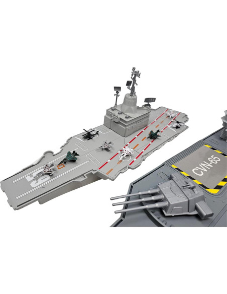Set de Batalla Portaaviones Grande Juguete 73.66 cm 20 Vehículos Set de Batalla Portaaviones Grande Juguete 73.66 cm 20 Vehículos