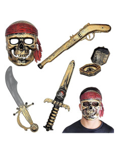 Disfraz de Pirata del Caribe San Patricio 5 Piezas Niños