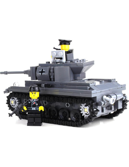 Conjunto Personalizado Panzer IV Alemán Battle Brick 260 Ladrillos Conjunto Personalizado Panzer IV Alemán Battle Brick 260 Ladrillos