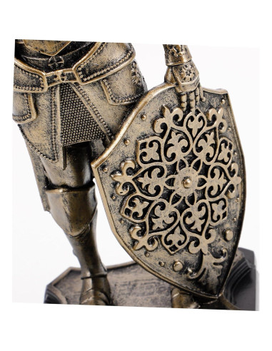 Estatua Caballero Medieval Toyvian Resina 18x9x6cm Decorativa