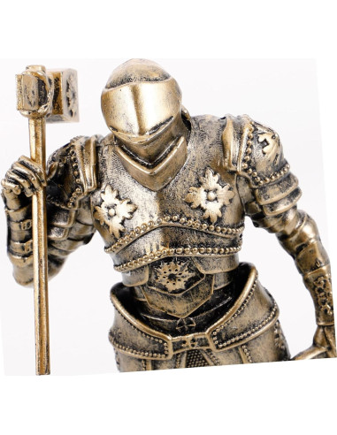 Estatua Caballero Medieval Toyvian Resina 18x9x6cm Decorativa
