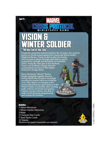 Juego de Mesa Marvel Crisis Protocol Vision y Soldado de Invierno