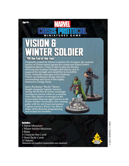 Juego de Mesa Marvel Crisis Protocol Vision y Soldado de Invierno Juego de Mesa Marvel Crisis Protocol Vision y Soldado de Invierno
