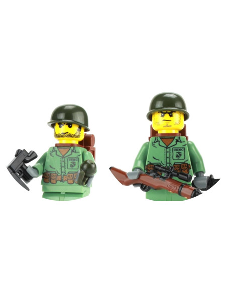 Minifigura Coleccionable Marines Segunda Guerra Mundial Battle Brick Minifigura Coleccionable Marines Segunda Guerra Mundial Battle Brick