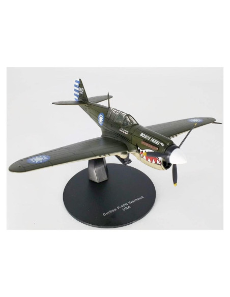 Modelo de Avión P-40 Warhawk AVG 1:72 Metal Fundido Modelo de Avión P-40 Warhawk AVG 1:72 Metal Fundido