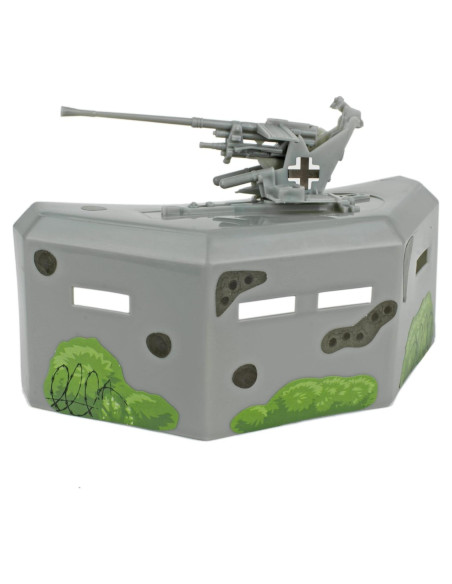Bunker de Píldora WW2 BMC Toys con Artillería Flak 37 20.3cm Bunker de Píldora WW2 BMC Toys con Artillería Flak 37 20.3cm