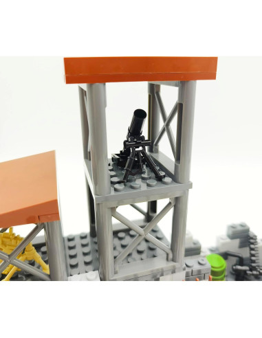 Conjunto de Bloques de Construcción Militar Sendhjurf 15.7cm