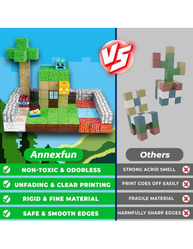 Bloques Magnéticos 150PCS Annexfun Juguetes de Construcción 3+ Años