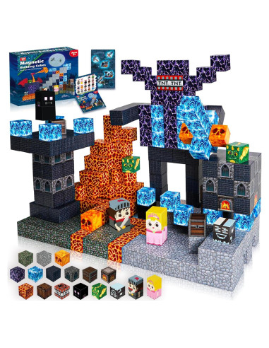 Bloques Magnéticos GraceDuck 100PCS Castillo Oscuro 3+ Años