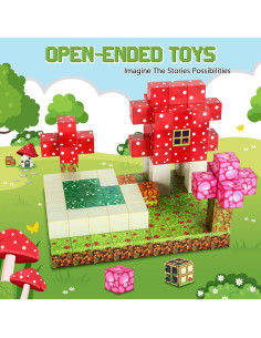 Bloques Magnéticos Kid Odyssey - Casa de Hongos 75 PCS 2