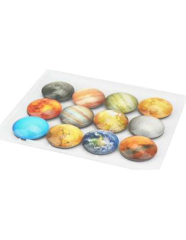 Imanes de Refrigerador Planetarios SINKSONS - Paquete de 12
