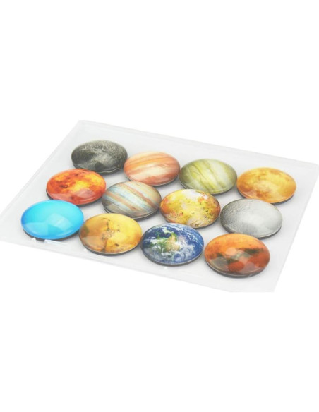 Imanes de Refrigerador Planetarios SINKSONS - Paquete de 12 Imanes de Refrigerador Planetarios SINKSONS - Paquete de 12