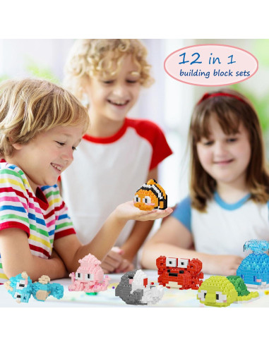 Set de Bloques de Construcción Animales Marinos TENYEAH 12 Piezas